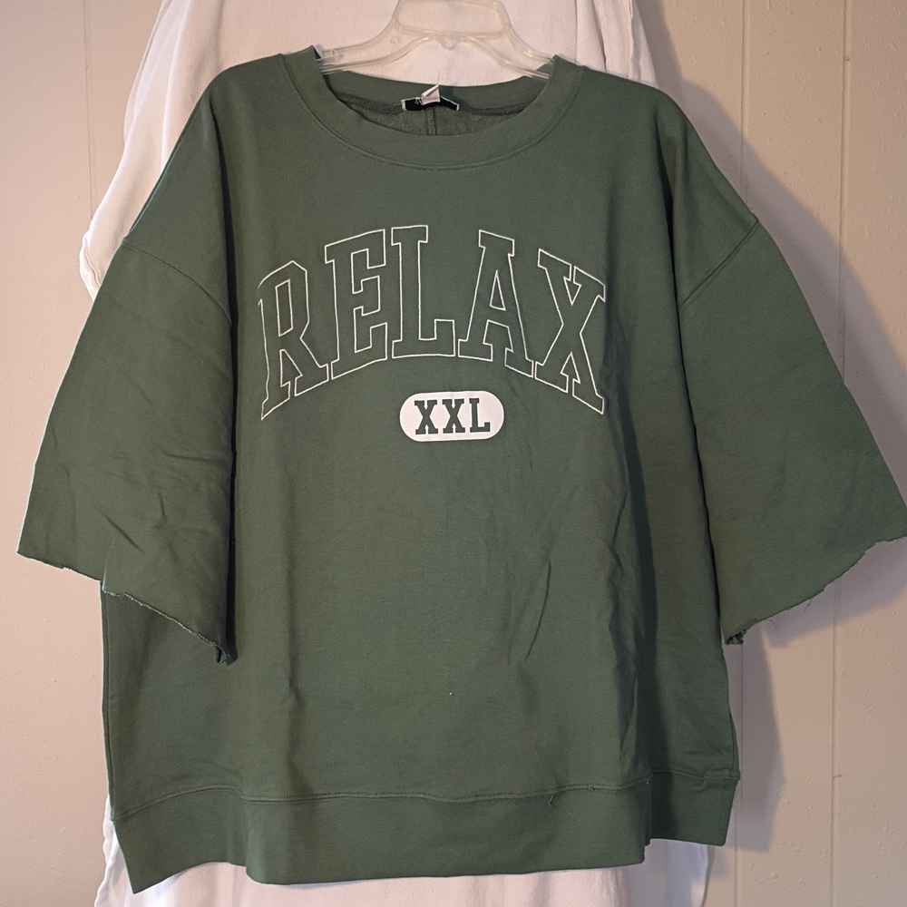 Topshop Forest Green Sweatshirt